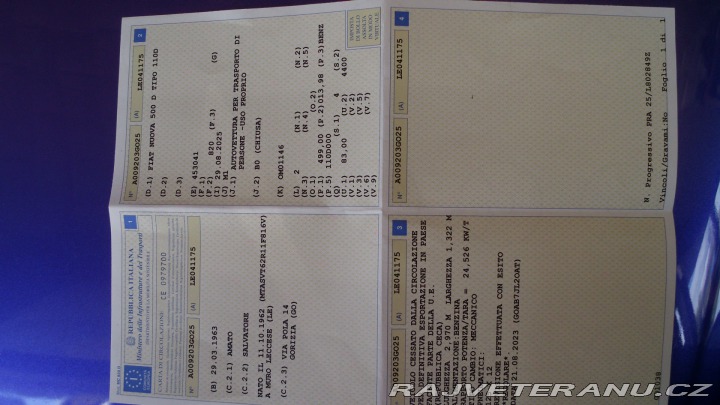 Fiat 500 500D Trasformabile protiv 1963
