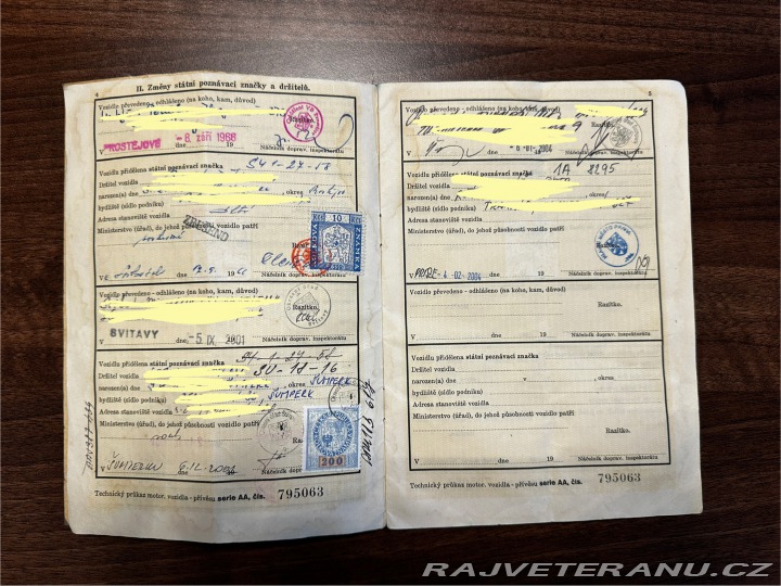 ČZ 175 502 Prase, původní TP 1961