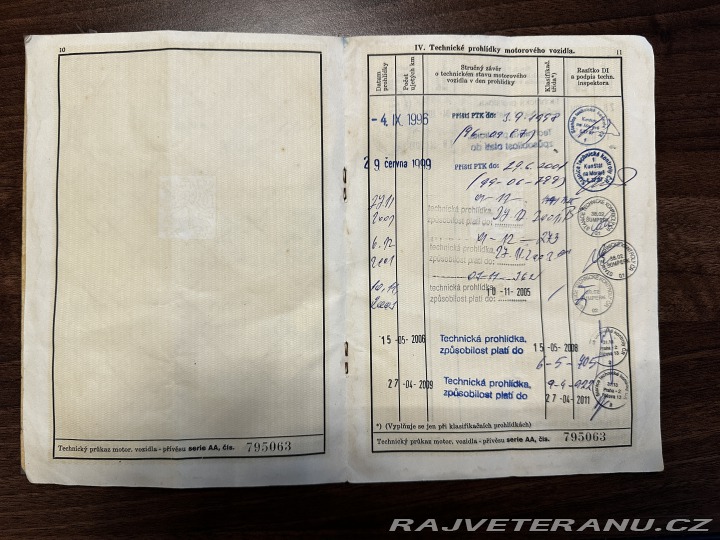 ČZ 175 502 Prase, původní TP 1961