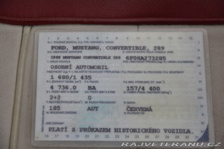 Ford Mustang Convertible 289 Cui 1966