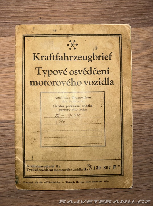 Jawa 500 OHV Rumpál 1934