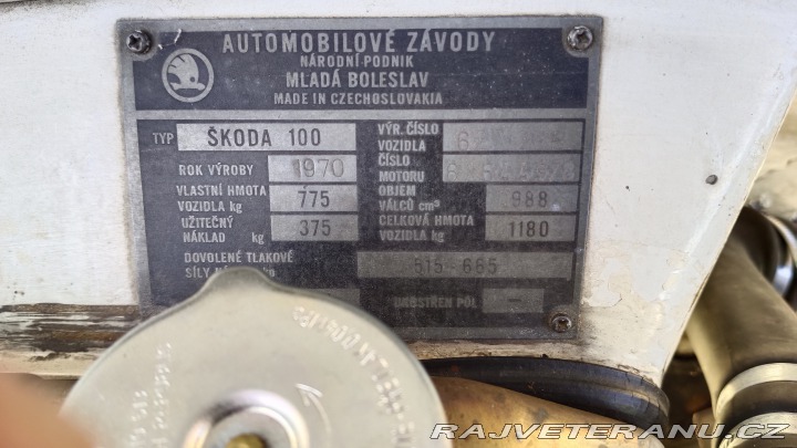 Škoda 100 722 1970