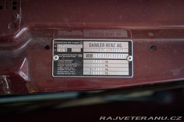 Mercedes-Benz 300 SL 1986