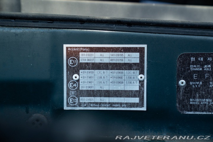 Ostatní značky Ostatní modely Hyundai ACCENT Coupé 1997