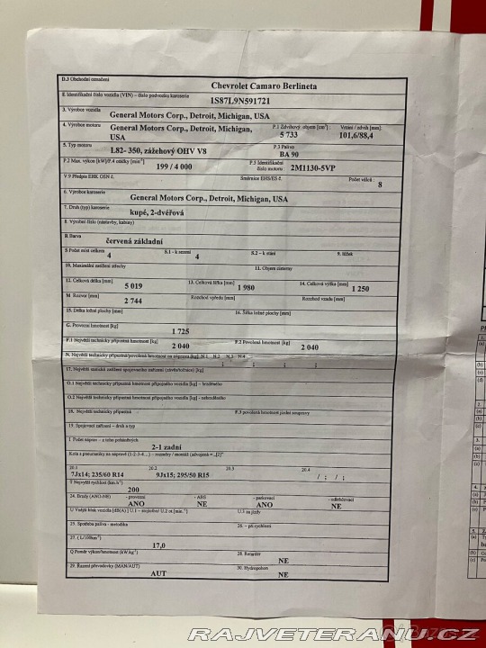 Chevrolet Camaro Berlineta 1979