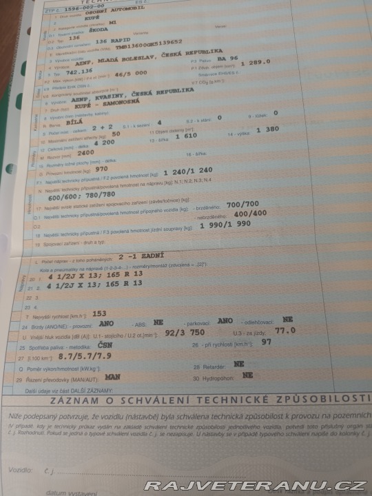 Škoda Rapid 742.136 1989