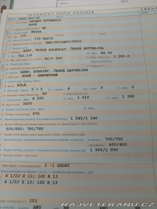 Škoda Rapid 742.136 1989