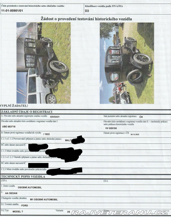 Ford T 1922 Luxury Sedan 1922