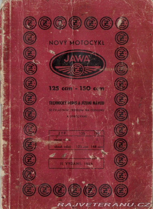 Jawa Ostatní modely ČZ 125/355 1954