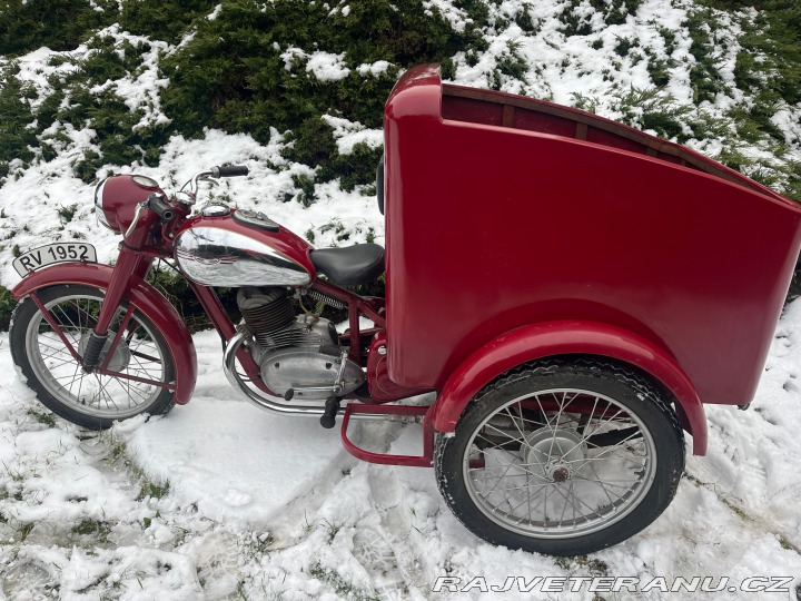 Jawa 250 Perák rikša 1952