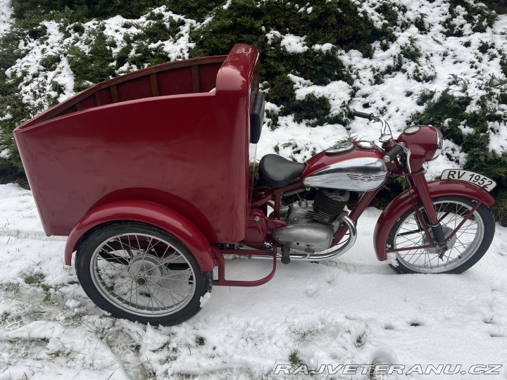 Jawa 250 Perák rikša 1952