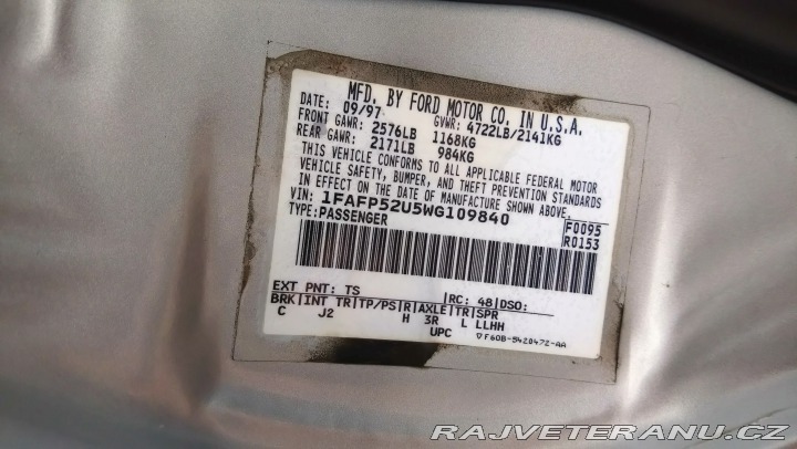 Ford Ostatní modely Taurus 1997