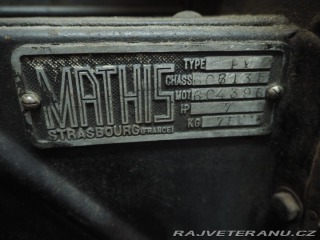 Ostatní značky Ostatní modely MATHIS PYC 1931