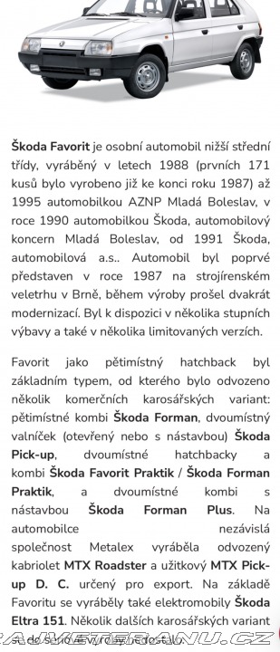 Škoda Favorit 1914-006-87 1988