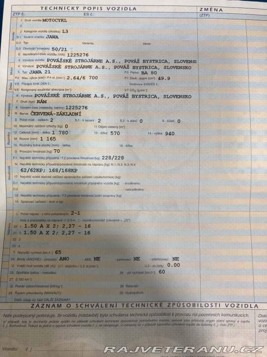 Jawa 50 Pionýr 21 1974