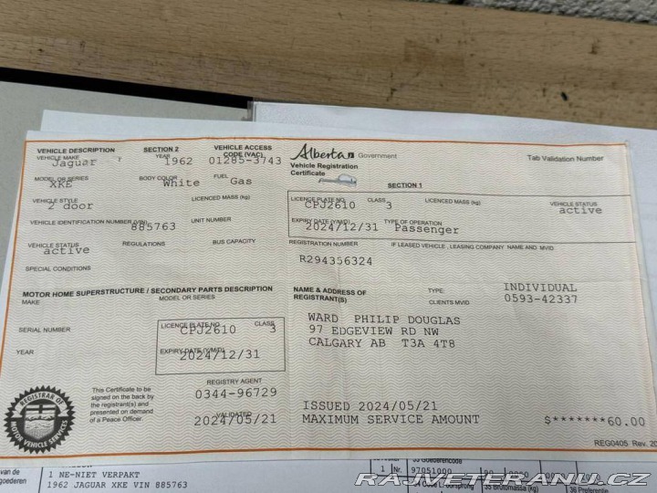 Jaguar E-Type SI 3.8 FHC 1962