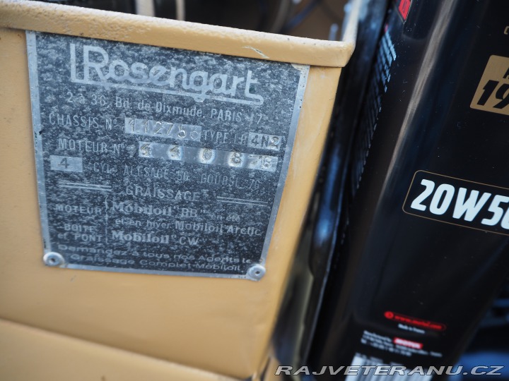 Ostatní značky Ostatní modely ROSENGART LR4 REZERVACE 1938