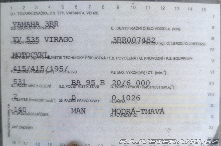 Yamaha XV Virago535 1990