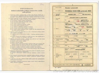 Škoda 1000 MB 990 1964