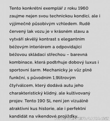 Mercedes-Benz SL 190 sl 1960