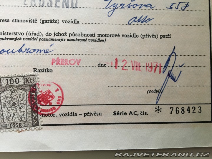 Renault 6 TL ČSSR Mototechna 1971