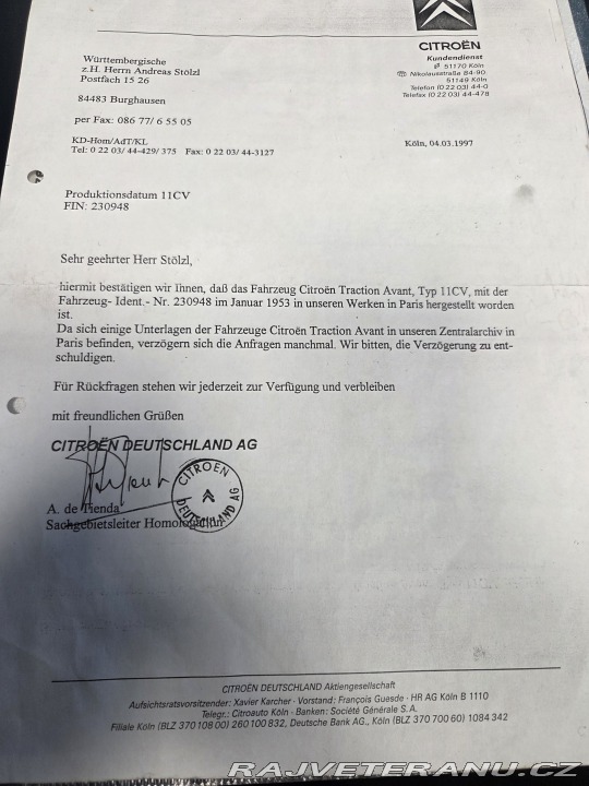 Citroën 11 Traction Avant 1953