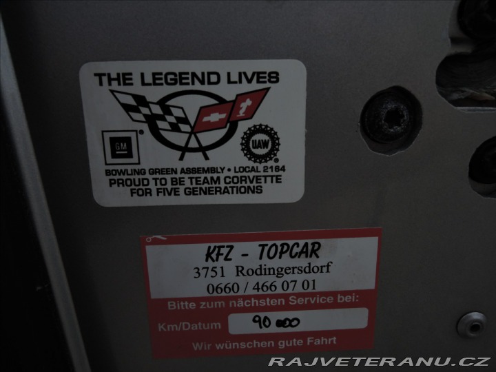 Chevrolet Corvette 5,7 V8 Aut.1.maj.ČR  C5 1999