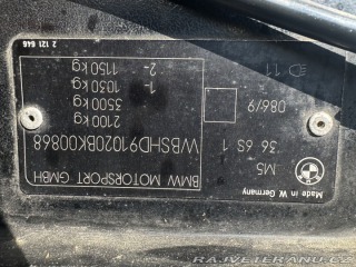 BMW M5 M5 sedan  3.6i  švýcar 1989