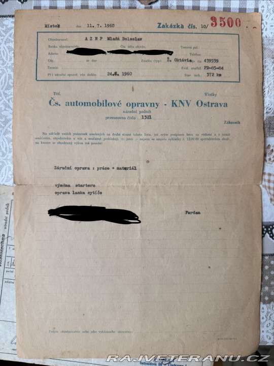 Škoda Octavia 985 1960