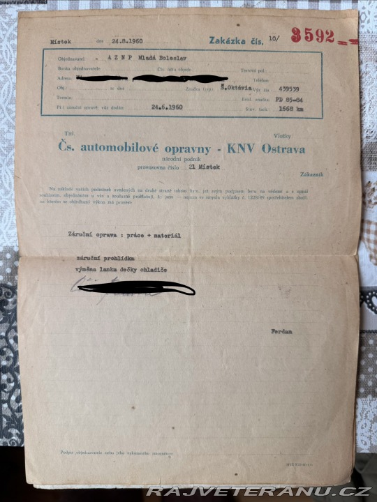 Škoda Octavia 985 1960