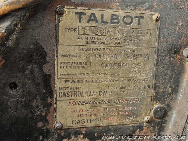 Ostatní značky Ostatní modely Talbot-Lago T120 1938