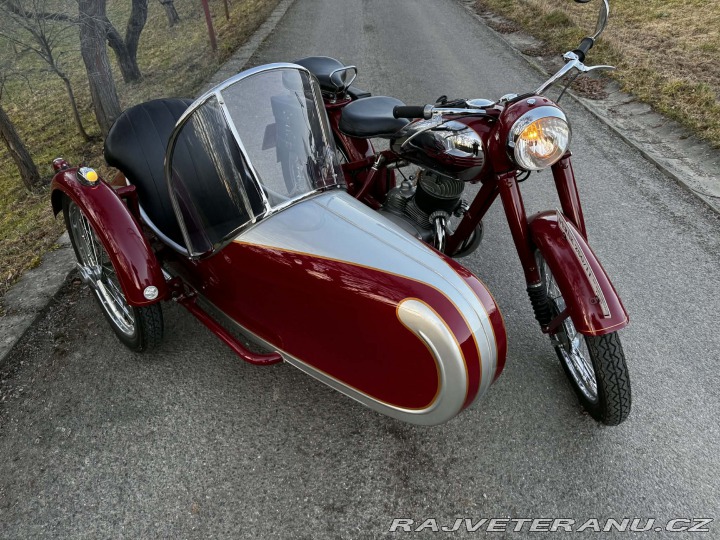 Jawa 250 Perak sidecar TUMA 1951