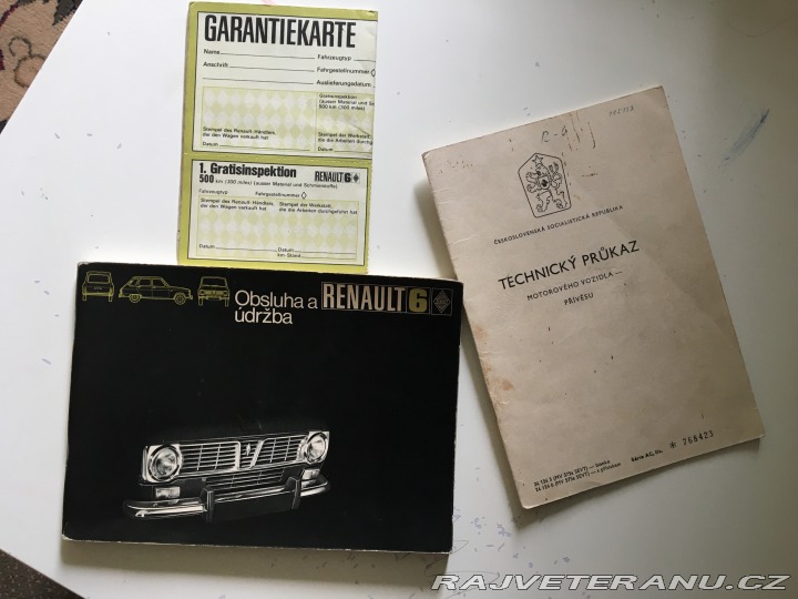 Renault 6 TL ČSSR Mototechna 1971