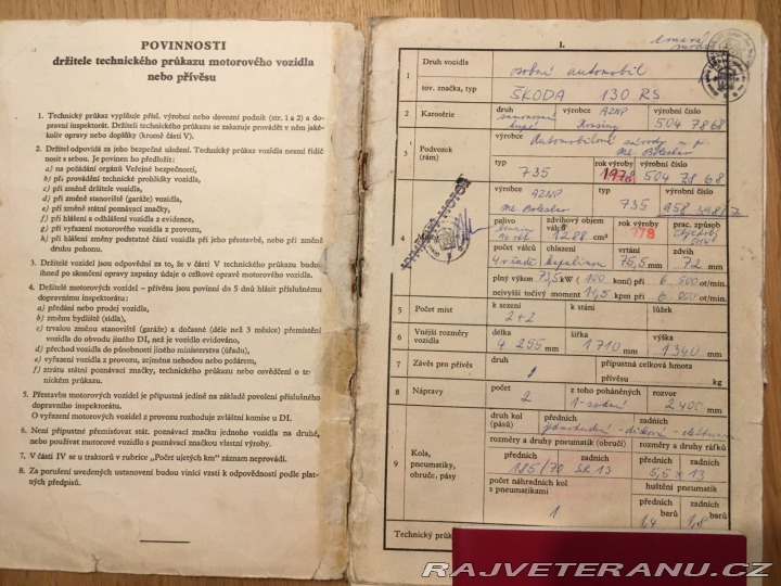 Škoda 130 RS 1978