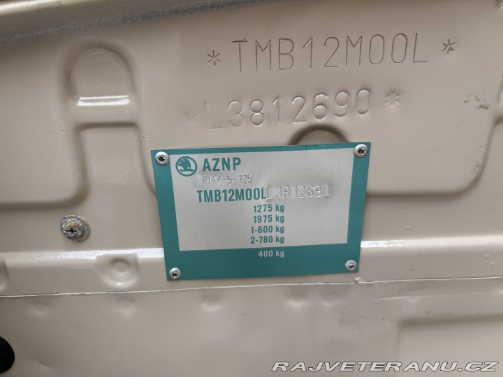 Škoda 125 125L 62tkm 2.majitel STK 1989