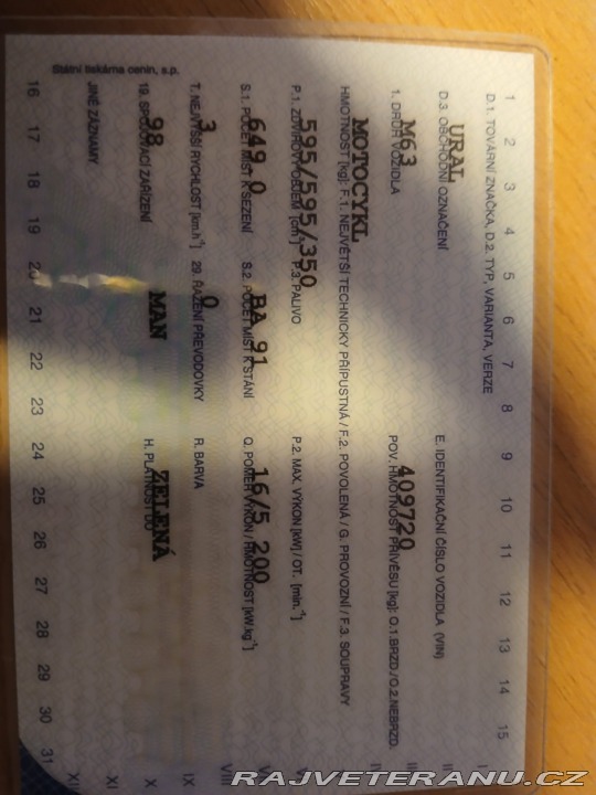 Dněpr Ostatní modely Ural M63 1988