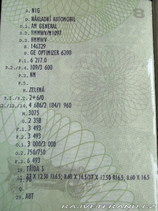 Ostatní značky Ostatní modely Humwee 1993