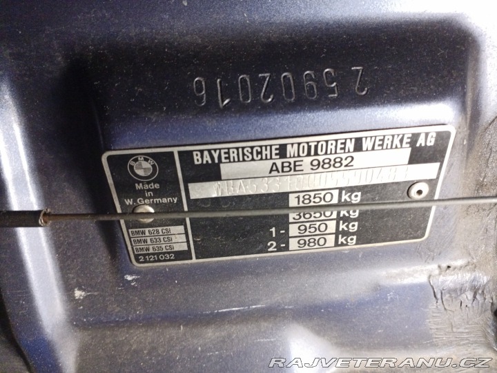 BMW 6 E24 635CSi 1980