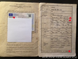 Jawa 250 Kývačka 1958