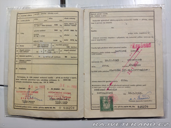 Škoda Felicia  1960