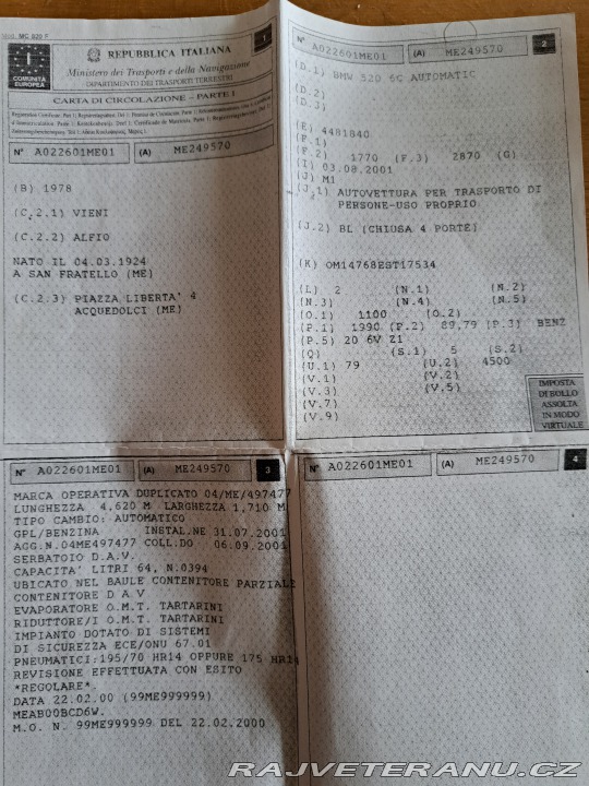 BMW 5 E12 520/6 1978