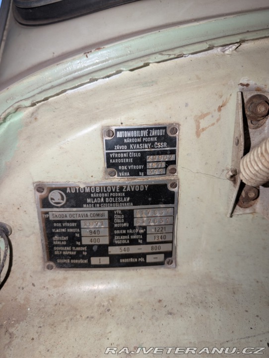 Škoda Octavia combi 1971