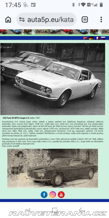 Ford Ostatní modely OSI 1967