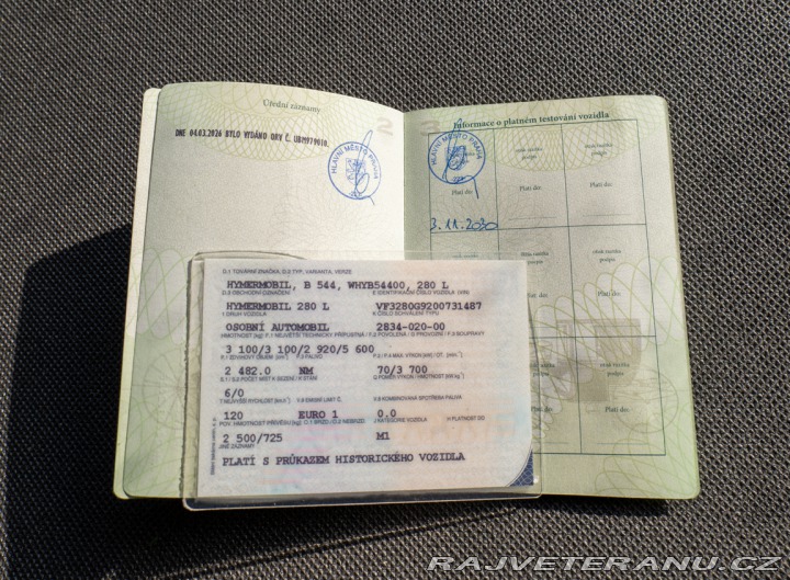 Ostatní značky Ostatní modely HYMERMOBIL 280 L 1993