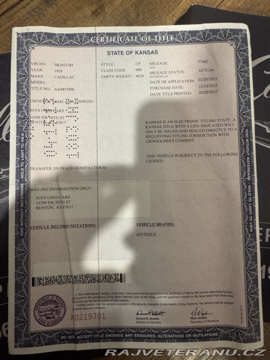 Cadillac Series 62 Coupe DeVille 1958 1958