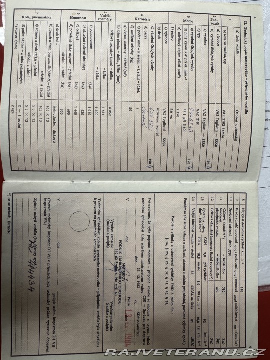 Lada 2101 VAZ ŽIGULI 1984