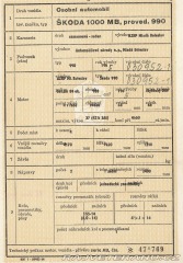 Škoda 1000 MB  1965