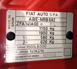 Fiat Panda 141 A 1984