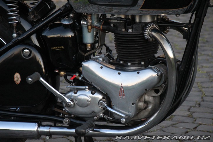 BSA A10 OHV - 650cc - Bílé SPZ 1950