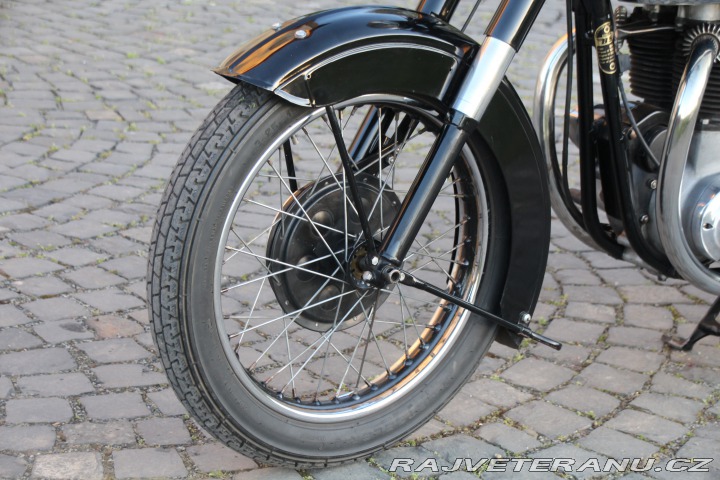 BSA A10 OHV - 650cc - Bílé SPZ 1950